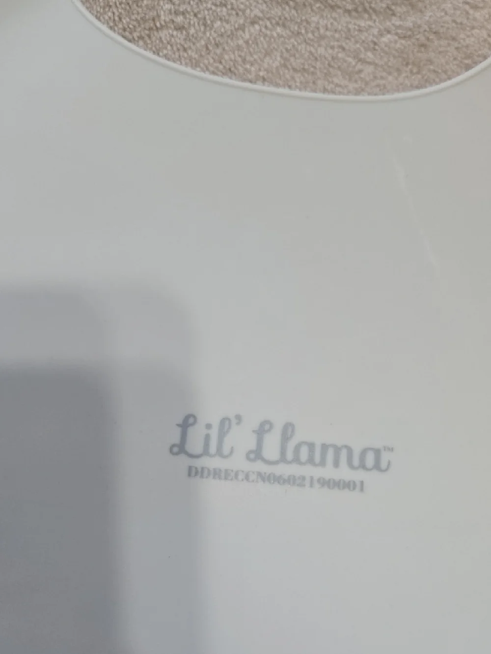 LIL' Llama and Cloud island Silicone Bib Set in Navy, Light Blue, and Gray